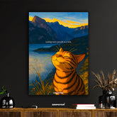 Peaceful Cat – “Losing Toxic People” Motivational Poster